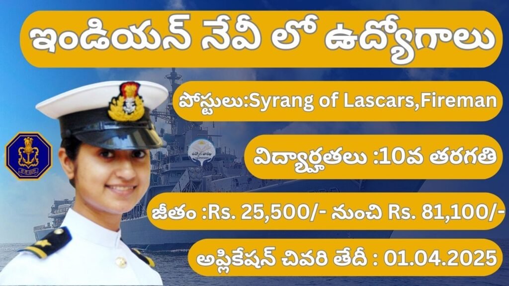 INDIAN NAVY RECRUITMENT 2025