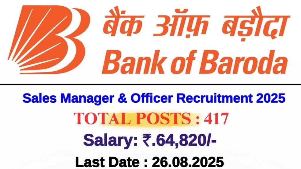 BOB Job Notification 2025