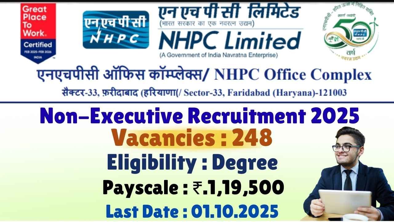 NHPC Non Executive Recruitment 2025