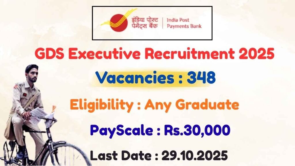 India Post IPPB GDS Executive Notification 2025