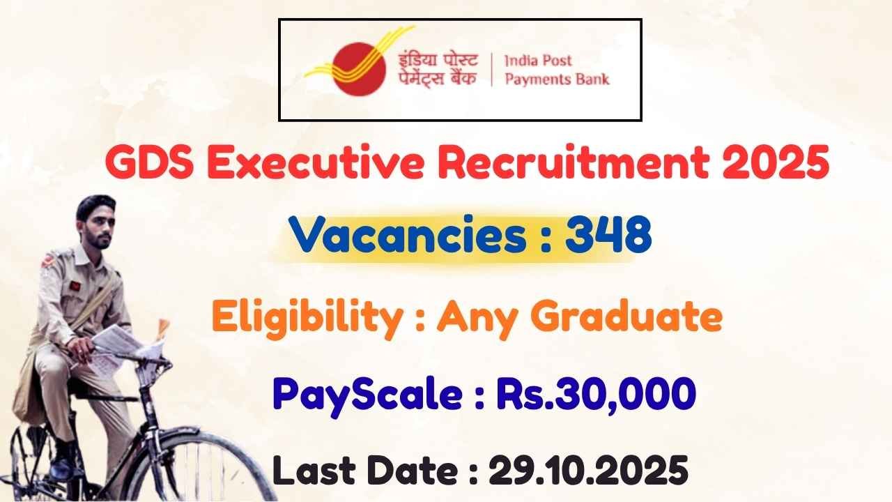 India Post IPPB GDS Executive Notification 2025