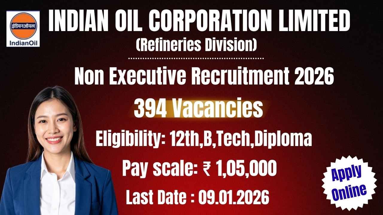 IOCL Non Executive Recruitment 2026 Notification