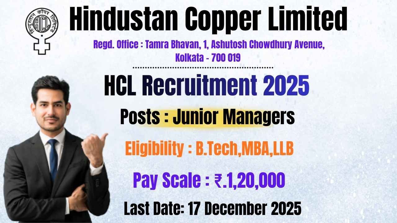 Hindustan Copper Limited Notification 2025